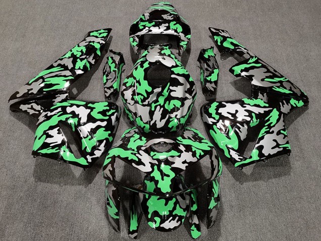 2005-2006 Honda CBR600RR Motorcycle Fairings - Camouflage Light Green UK