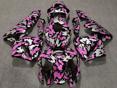 Custom 2005-2006 Honda CBR600RR Motorcycle Fairings - Camouflage Light Pink UK