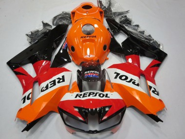Custom 2013-2026 Honda CBR600RR Motorcycle Fairings - Orange White Red Glossy Black Repsol UK