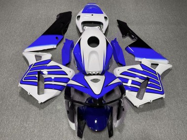 Custom 2005-2006 Honda CBR600RR Motorcycle Fairings - White Blue Wings UK