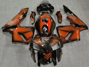 Custom 2005-2006 Honda CBR600RR Motorcycle Fairings - Deep Orange UK