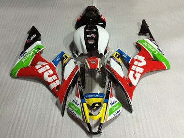 Custom 2007-2008 Honda CBR600RR Motorcycle Fairings - White Red Green Yellow Glossy Black Givi 6 UK