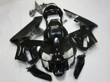 Custom 2003-2004 Honda CBR600RR Motorcycle Fairing - Glossy Black Matte Black UK