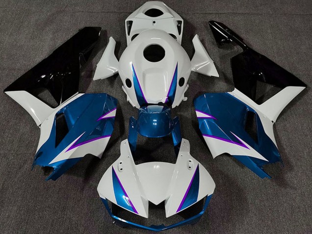 2013-2026 Honda CBR600RR Motorcycle Fairing - White Blue Glossy Black UK