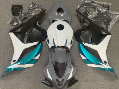 Custom 2009-2012 Honda CBR600RR Motorcycle Fairings - White Grey Blue Matte Black UK