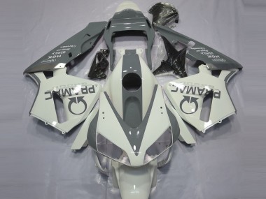 Custom 2003-2004 Honda CBR600RR Motorcycle Fairings - White Grey Pramac UK