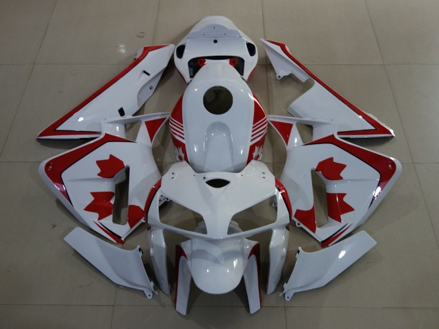 2005-2006 Honda CBR600RR Motorcycle Fairings - White Red Canada UK