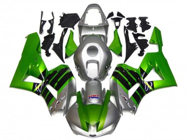 Custom 2013-2026 Honda CBR600RR Motorcycle Fairings - Silver Green Glossy Black HRC UK