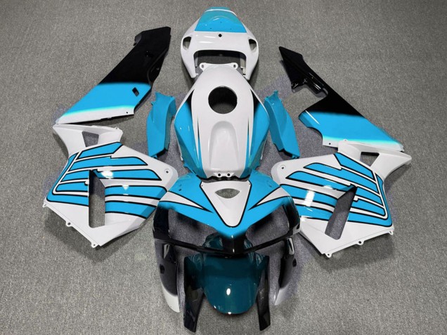 2005-2006 Honda CBR600RR Motorcycle Fairings - White Light Blue Wings UK