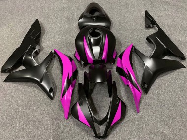 Custom 2007-2008 Honda CBR600RR Motorcycle Fairing - Pink Matte Black UK
