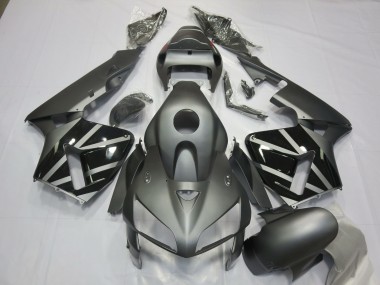 Custom 2005-2006 Honda CBR600RR Motorcycle Fairings - Matte Grey Black UK
