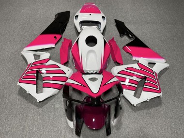 Custom 2005-2006 Honda CBR600RR Motorcycle Fairings - White Pink Wings UK