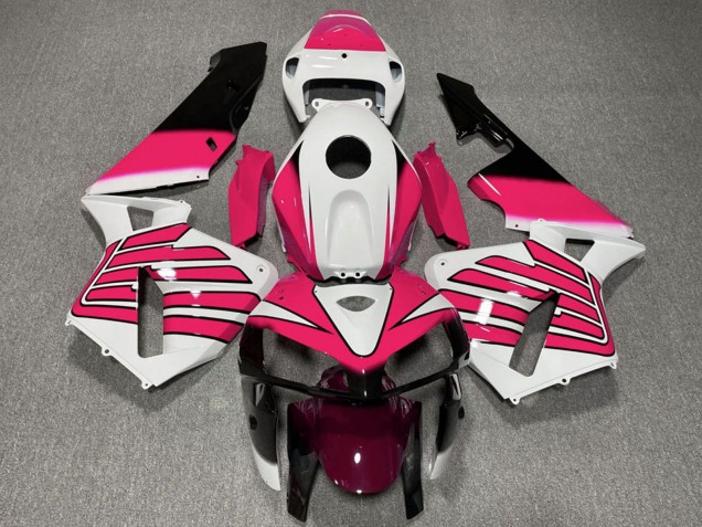 2005-2006 Honda CBR600RR Motorcycle Fairings - White Pink Wings UK