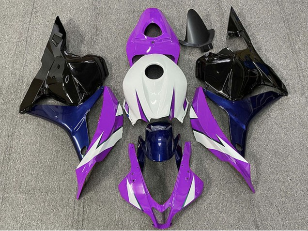 2009-2012 Honda CBR600RR Motorcycle Fairings - White Purple Blue Glossy Black UK