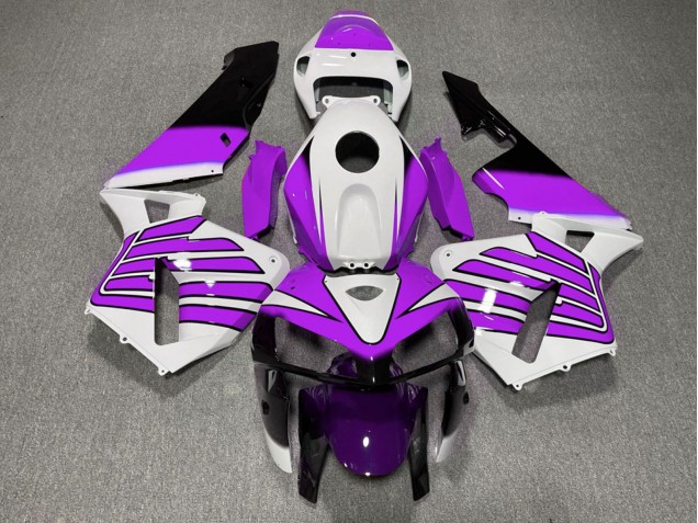 2005-2006 Honda CBR600RR Motorcycle Fairings - Purple and White Wings UK