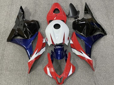 Custom 2009-2012 Honda CBR600RR Motorcycle Fairings - White Red Blue Glossy Black UK