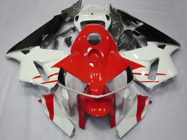 Custom 2005-2006 Honda CBR600RR Motorcycle Fairings - White Red Black UK