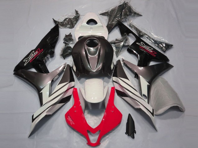 2007-2008 Honda CBR600RR Motorcycle Fairings - White Red Grey Glossy Black UK
