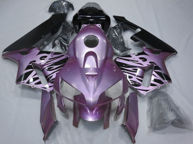 2005-2006 Honda CBR600RR Motorcycle Fairings - Rose Purple Flame UK