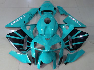 Custom 2005-2006 Honda CBR600RR Motorcycle Fairings - Teal OEM Style UK