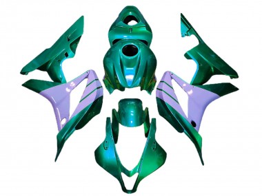 Custom 2007-2008 Honda CBR600RR Motorcycle Fairings - Turquoise Green Milky Purple UK
