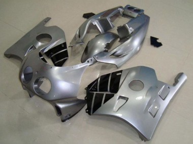 Custom 1990-1998 Honda CBR250RR Motorcycle Fairings - Silver Glossy Black UK