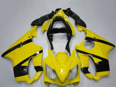Custom 2001-2003 Honda CBR600 F4i Motorcycle Fairings - Yellow Glossy Black UK