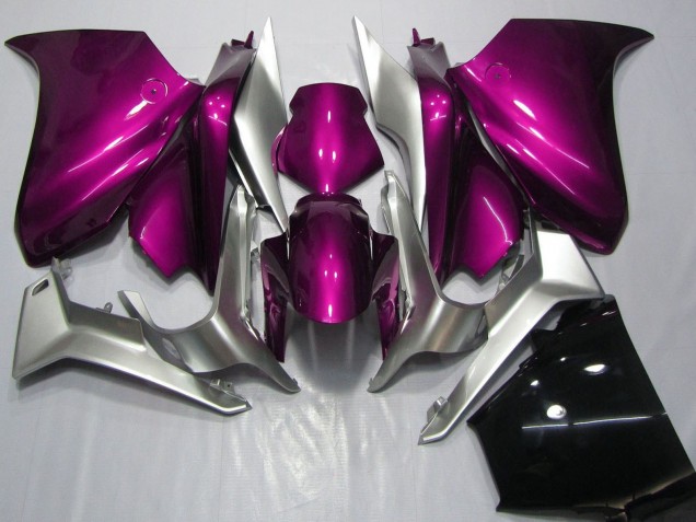 2010-2016 Honda VFR 1200 Motorcycle Fairings - Silver Pink UK