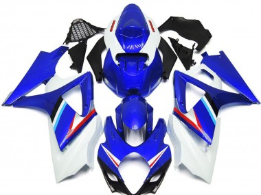 Custom 2007-2008 Suzuki GSXR 1000 Motorcycle Fairings - Blue White Red Black UK