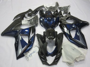 Custom 2009-2016 Suzuki GSXR 1000 Motorcycle Fairings - Blue Silver Black UK