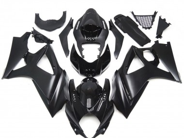 Custom 2007-2008 Suzuki GSXR 1000 Motorcycle Fairing Kits - Glossy Black Matte Black UK