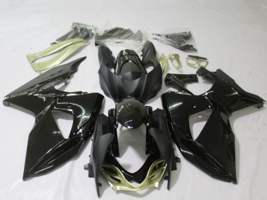 Custom 2009-2016 Suzuki GSXR 1000 Motorcycle Fairings - Glossy Black Silver UK