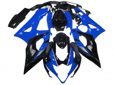 Custom 2005-2006 Suzuki GSXR 1000 Motorcycle Fairing - Blue Glossy Black UK