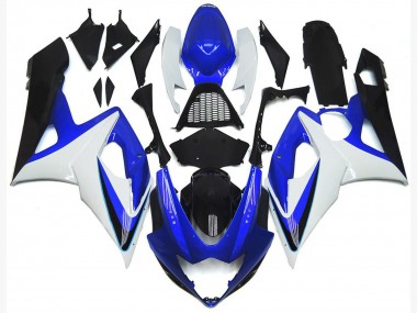 Custom 2005-2006 Suzuki GSXR 1000 Motorcycle Fairing - White Red Blue Yellow UK