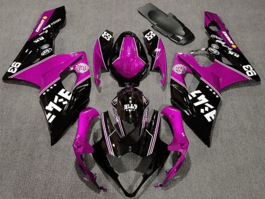 Custom 2005-2006 Suzuki GSXR 1000 Motorcycle Fairings - Pink Glossy Black White UK