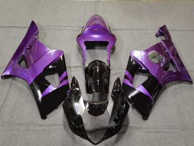 Custom 2003-2004 Suzuki GSXR 1000 Motorcycle Fairings - Purple Glossy Black UK
