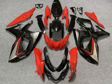Custom 2009-2016 Suzuki GSXR 1000 Motorcycle Fairings - Red Black UK