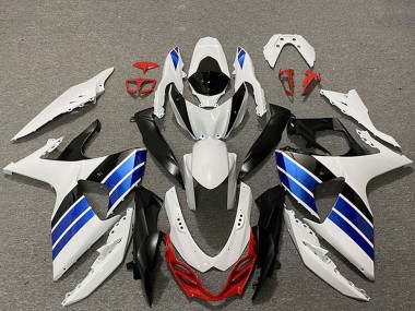 Custom 2009-2016 Suzuki GSXR 1000 Motorcycle Fairings - White Blue Red Black UK