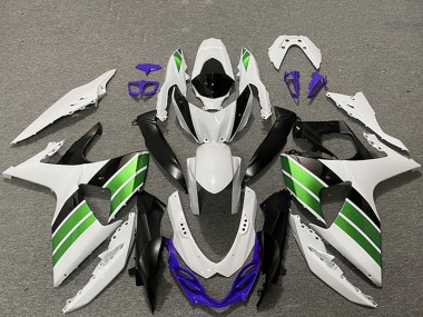 Custom 2009-2016 Suzuki GSXR 1000 Motorcycle Fairings - White Blue Green Black UK