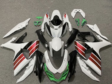 Custom 2009-2016 Suzuki GSXR 1000 Motorcycle Fairings - White Red Green Black UK