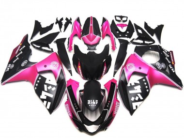 Custom 2009-2016 Suzuki GSXR 1000 Motorcycle Fairings - Pink Black UK