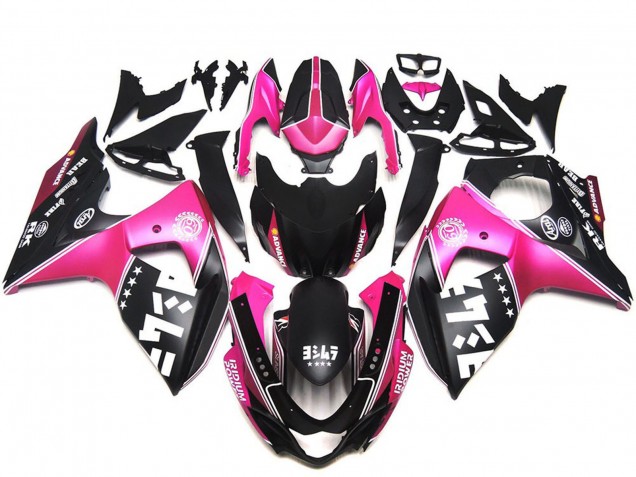 2009-2016 Suzuki GSXR 1000 Motorcycle Fairings - Pink Black UK