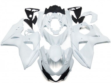 Custom 2009-2016 Suzuki GSXR 1000 Motorcycle Fairings - Glossy White UK