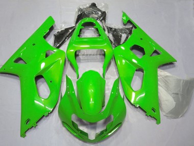 Custom 2001-2003 Suzuki GSXR 600 / GSXR 750 Motorcycle Fairings - Green UK