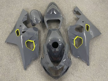 Custom 2004-2005 Suzuki GSXR 600 / GSXR 750 Motorcycle Fairings - Nardo Grey Neon Yellow UK