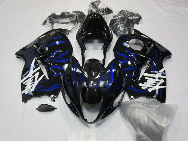 1996-2007 Suzuki GSXR 1300 Motorcycle Fairings - Blue Swirl UK
