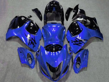Custom 2008-2020 Suzuki GSXR 1300 Motorcycle Fairings - Glossy Blue and Black UK