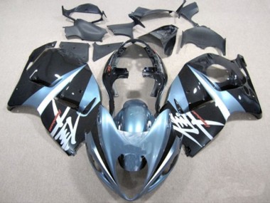Custom 1996-2007 Suzuki GSXR 1300 Motorcycle Fairings - Light Blue and Black UK