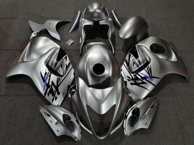 Custom 2008-2020 Suzuki GSXR 1300 Motorcycle Fairings - Liquid Silver Blue UK
