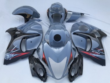 Custom 2008-2020 Suzuki GSXR 1300 Motorcycle Fairings - Nardo Grey Black Red UK